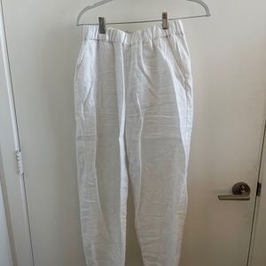 White linen pants QUINCE